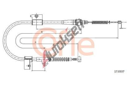 COFLE Tan lanko parkovac brzdy CFL 17.0337, 17.0337