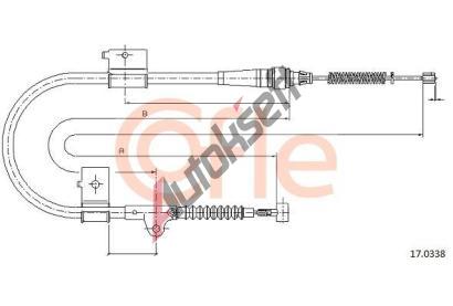 COFLE Tan lanko parkovac brzdy CFL 17.0338, 17.0338