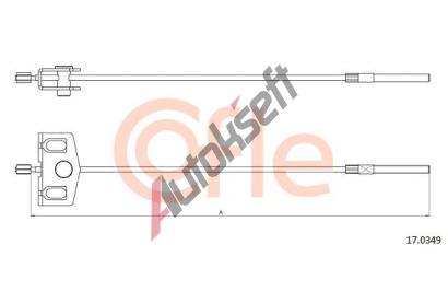 COFLE Tan lanko parkovac brzdy CFL 17.0349, 17.0349