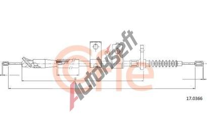 COFLE Ta�n� lanko parkovac� brzdy CFL 17.0366, 17.0366