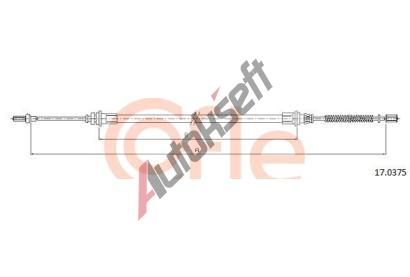 COFLE Tan lanko parkovac brzdy CFL 17.0375, 17.0375