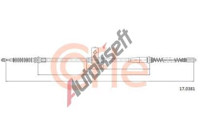 COFLE Ta�n� lanko parkovac� brzdy CFL 17.0381, 17.0381