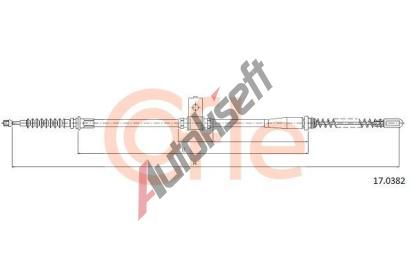 COFLE Ta�n� lanko parkovac� brzdy CFL 17.0382, 17.0382