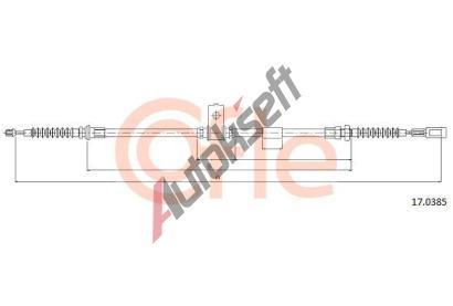 COFLE Ta�n� lanko parkovac� brzdy CFL 17.0385, 17.0385