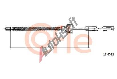 COFLE Tan lanko parkovac brzdy CFL 17.0511, 17.0511