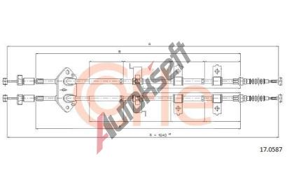 COFLE Tan lanko parkovac brzdy CFL 17.0587, 17.0587
