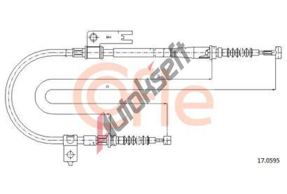 COFLE Tan lanko parkovac brzdy CFL 17.0595, 17.0595