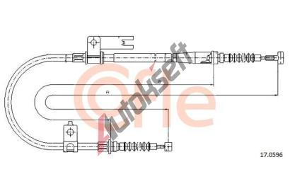 COFLE Tan lanko parkovac brzdy CFL 17.0596, 17.0596