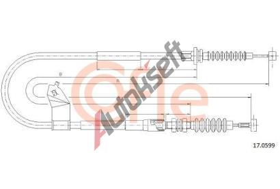 COFLE Tan lanko parkovac brzdy CFL 17.0599, 17.0599