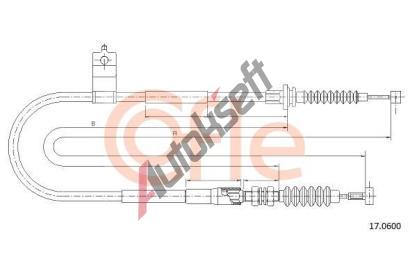 COFLE Tan lanko parkovac brzdy CFL 17.0600, 17.0600