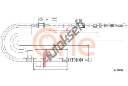 COFLE Tan lanko parkovac brzdy CFL 17.0601, 17.0601