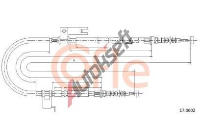 COFLE Tan lanko parkovac brzdy CFL 17.0602, 17.0602