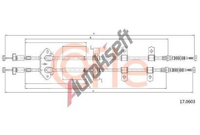 COFLE Tan lanko parkovac brzdy CFL 17.0603, 17.0603