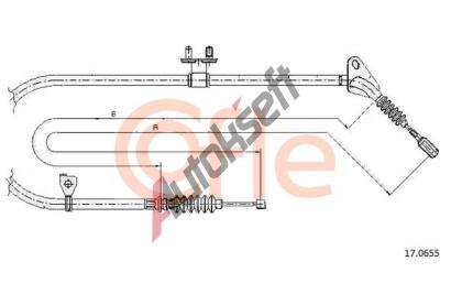 COFLE Tan lanko parkovac brzdy CFL 17.0655, 17.0655