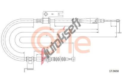 COFLE Tan lanko parkovac brzdy CFL 17.0658, 17.0658