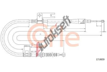 COFLE Tan lanko parkovac brzdy CFL 17.0659, 17.0659