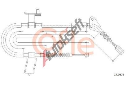 COFLE Tan lanko parkovac brzdy CFL 17.0679, 17.0679