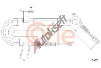 COFLE Tan lanko parkovac brzdy CFL 17.0683, 17.0683