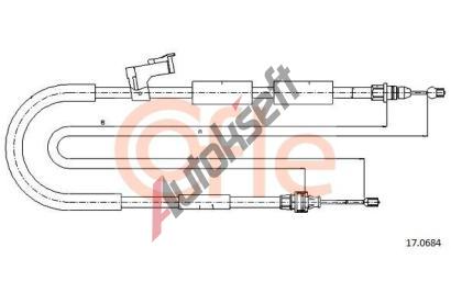 COFLE Tan lanko parkovac brzdy CFL 17.0684, 17.0684