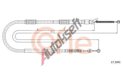 COFLE Tan lanko parkovac brzdy CFL 17.1041, 17.1041