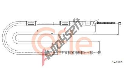 COFLE Tan lanko parkovac brzdy CFL 17.1042, 17.1042