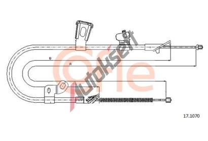 COFLE Tan lanko parkovac brzdy CFL 17.1070, 17.1070