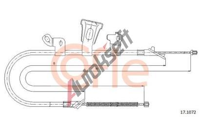 COFLE Tan lanko parkovac brzdy CFL 17.1072, 17.1072