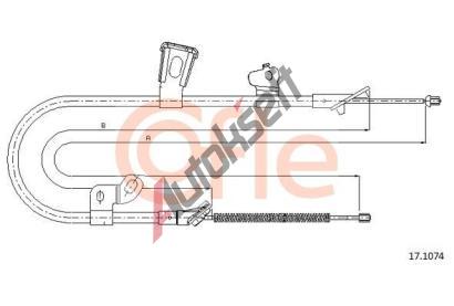 COFLE Tan lanko parkovac brzdy CFL 17.1074, 17.1074