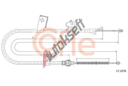 COFLE Tan lanko parkovac brzdy CFL 17.1076, 17.1076