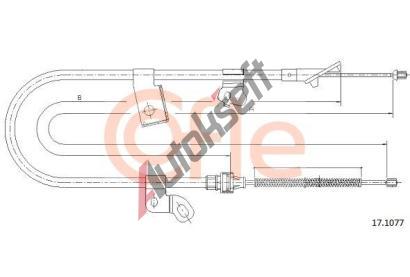 COFLE Tan lanko parkovac brzdy CFL 17.1077, 17.1077