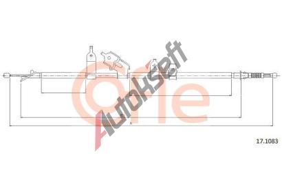 COFLE Tan lanko parkovac brzdy CFL 17.1083, 17.1083