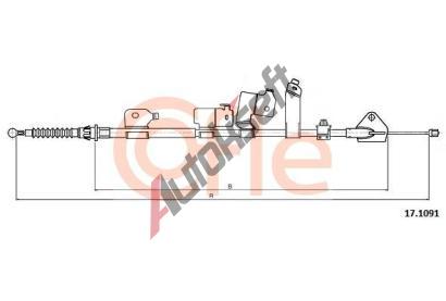 COFLE Tan lanko parkovac brzdy CFL 17.1091, 17.1091