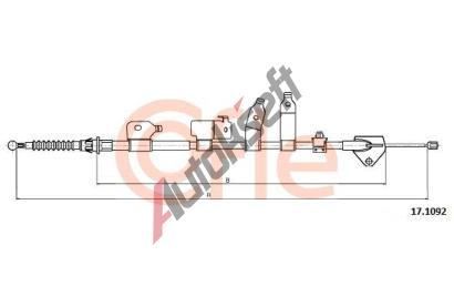 COFLE Tan lanko parkovac brzdy CFL 17.1092, 17.1092