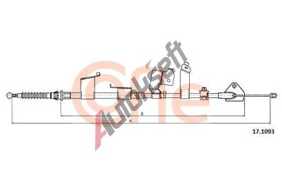 COFLE Tan lanko parkovac brzdy CFL 17.1093, 17.1093