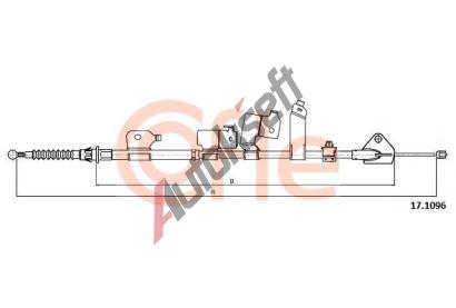 COFLE Tan lanko parkovac brzdy CFL 17.1096, 17.1096