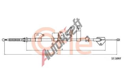 COFLE Tan lanko parkovac brzdy CFL 17.1097, 17.1097