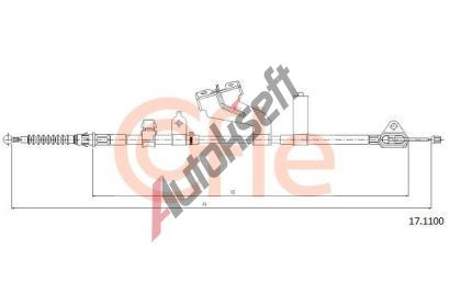 COFLE Tan lanko parkovac brzdy CFL 17.1100, 17.1100