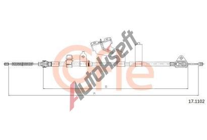 COFLE Tan lanko parkovac brzdy CFL 17.1102, 17.1102