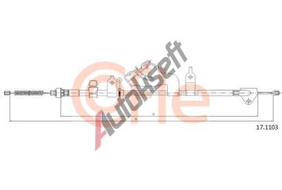 COFLE Tan lanko parkovac brzdy CFL 17.1103, 17.1103