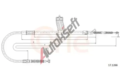 COFLE Tan lanko parkovac brzdy CFL 17.1266, 17.1266