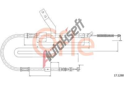 COFLE Tan lanko parkovac brzdy CFL 17.1288, 17.1288