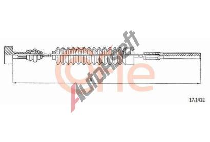 COFLE Tan lanko parkovac brzdy CFL 17.1412, 17.1412