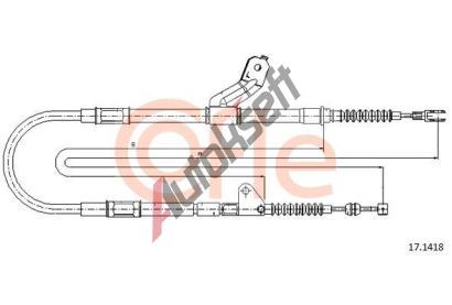 COFLE Tan lanko parkovac brzdy CFL 17.1418, 17.1418