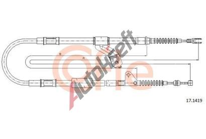 COFLE Tan lanko parkovac brzdy CFL 17.1419, 17.1419