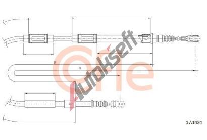 COFLE Tan lanko parkovac brzdy CFL 17.1424, 17.1424