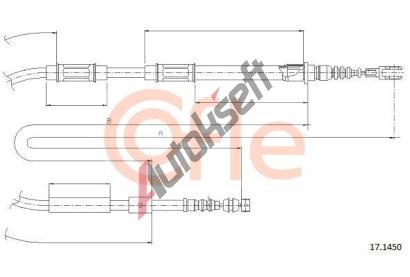 COFLE Tan lanko parkovac brzdy CFL 17.1450, 17.1450