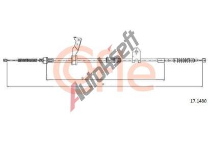 COFLE Tan lanko parkovac brzdy CFL 17.1480, 17.1480