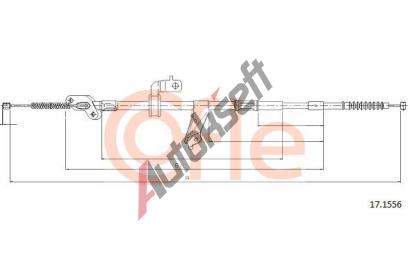COFLE Tan lanko parkovac brzdy CFL 17.1556, 17.1556