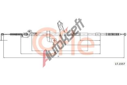 COFLE Tan lanko parkovac brzdy CFL 17.1557, 17.1557