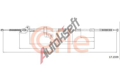 COFLE Tan lanko parkovac brzdy CFL 17.1559, 17.1559